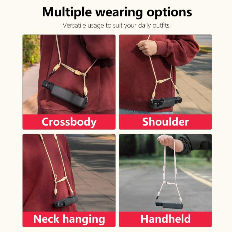 For DJI Pocket 3 STARTRC Adjustable Double-Ended Neck Strap For DJI Pocket 3 STARTRC Adjustable Double-Ended Neck Strap
